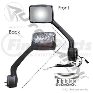 09.24025.24- Hood Mirror L/H Chrome w/signal for Paccar 2018+