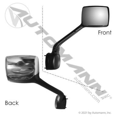 09.24020.24- Hood Mirror R/H Black for Paccar 2018+