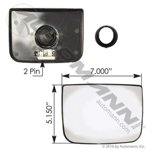 09.24108.24- Door Mirror Lower Glass for Freightliner