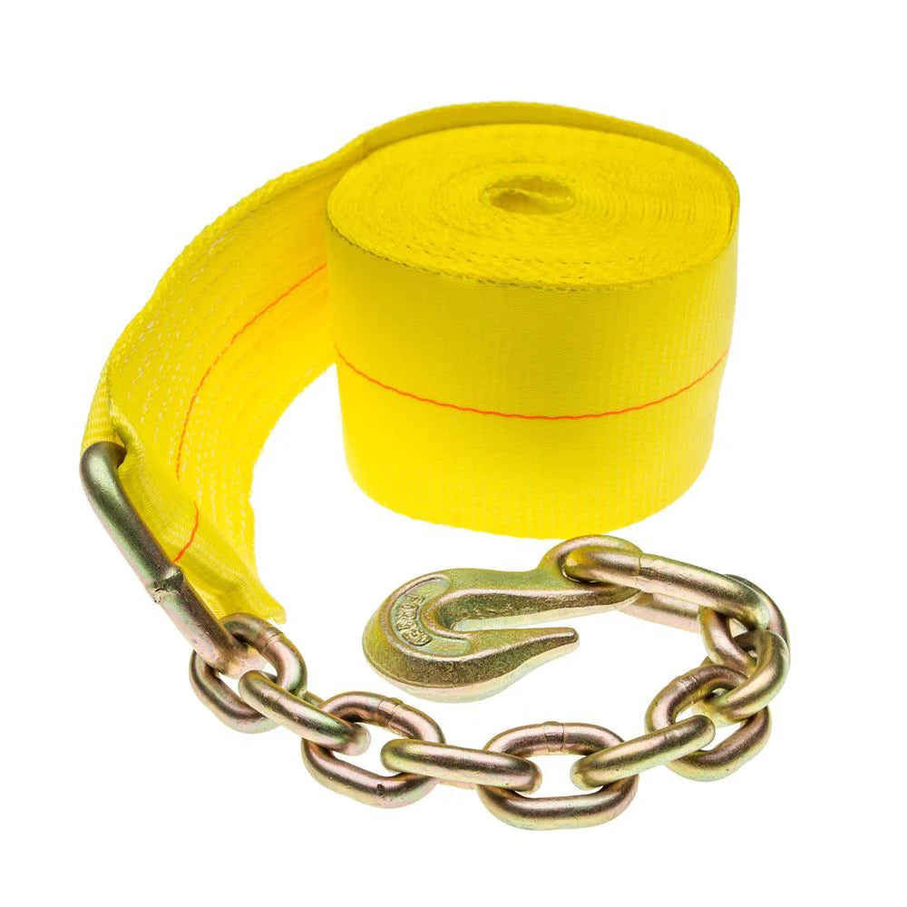 09.24309.24- 3” X 40’ WINCH STRAP WITH CHAIN ANCHOR