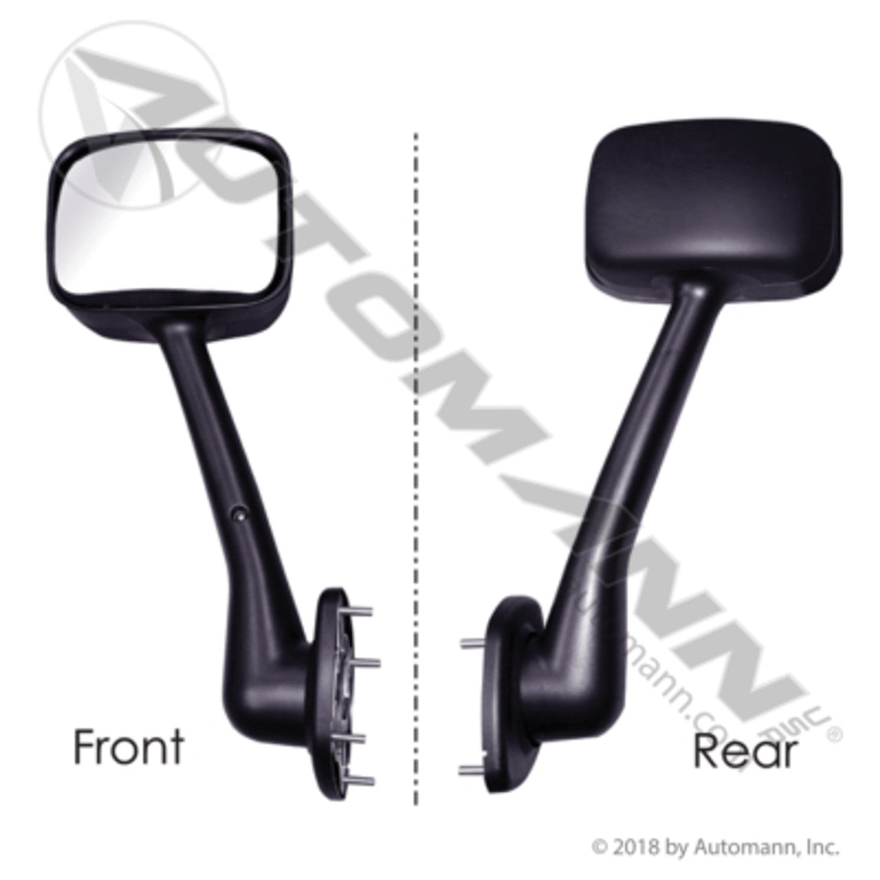 09.24017.24- Hood Mirror L/H Black for Freightliner 2018-