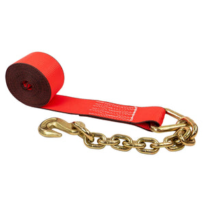 09.24310.24- 3” X 50’ WINCH STRAP WITH CHAIN ANCHOR