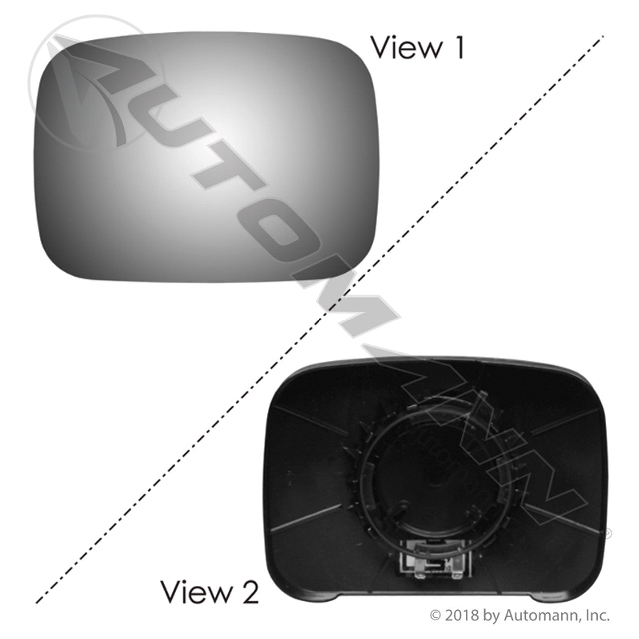 09.24114.24- Hood Mirror Glass for Freightliner