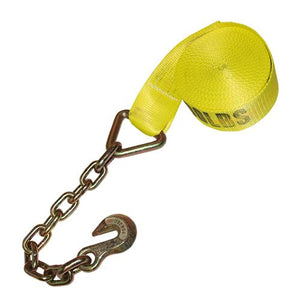 09.24308.24- 3” X 30’ WINCH STRAP WITH CHAIN ANCHOR