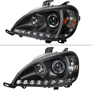 09.24239.24- Freightliner Columbia L/H Headlight Crystal (Optical Eye) With Stripe LED Drive