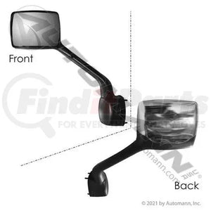 09.24025.24- Hood Mirror L/H Chrome w/signal for Paccar 2018+