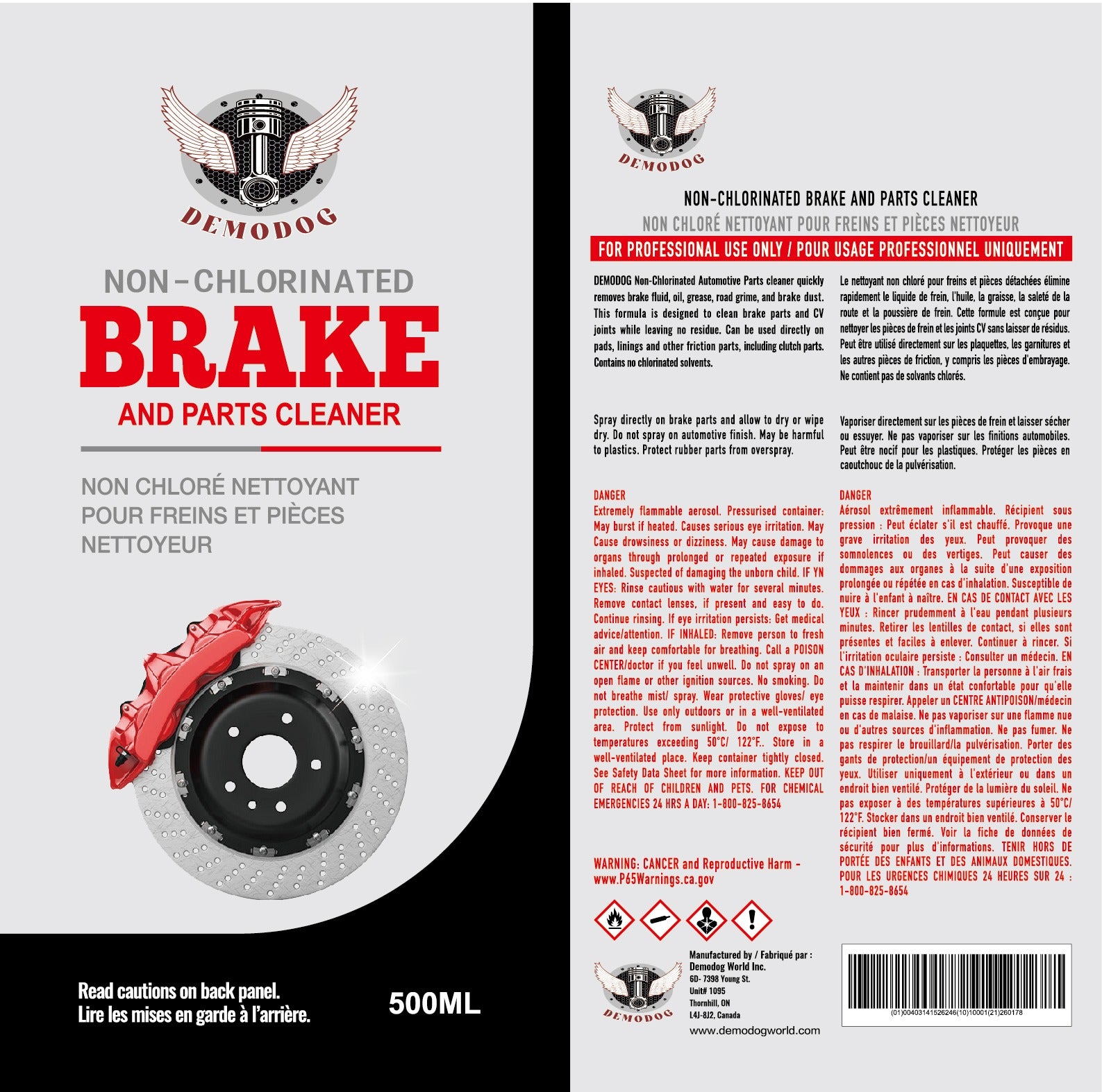 09.24189.24- Brake Cleaner Light- Demodog