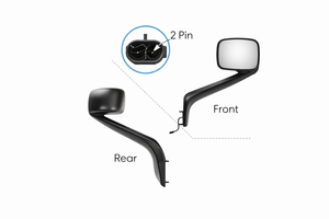 09.24030.24- Hood Mirror L/H Black for Volvo 2018-