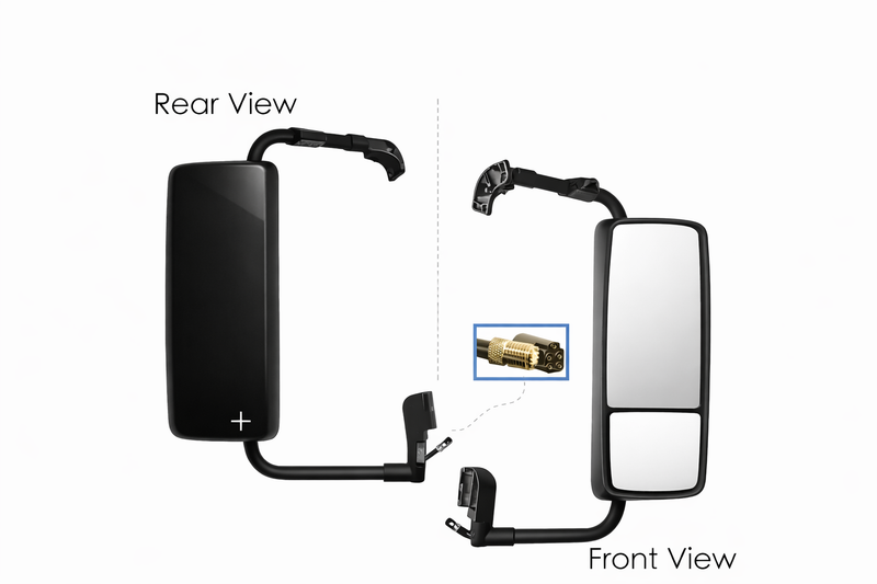 09.24038.24- Door Mirror R/H Black for Volvo 2018+
